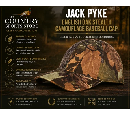 Jack Pyke English Oak Stealth Camouflage Baseball Cap