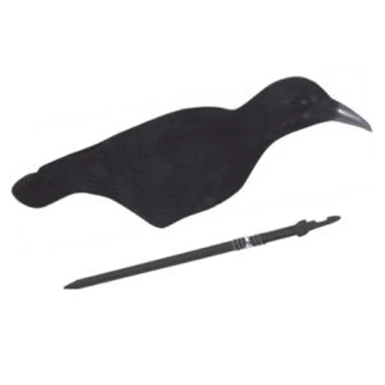 Jack Pyke Flocked Crow Shell Decoy