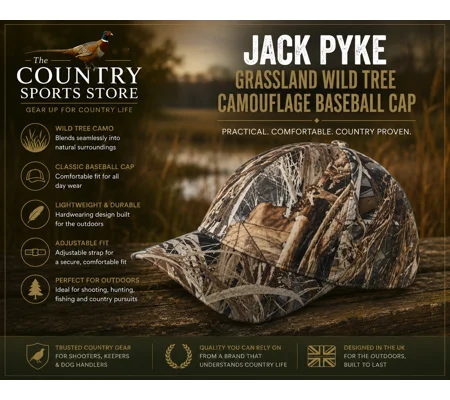 Jack Pyke Grassland Wild Tree Camouflage Baseball Cap