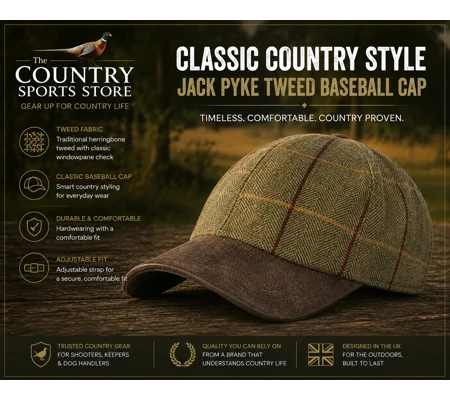 Jack Pyke Tweed Baseball Cap