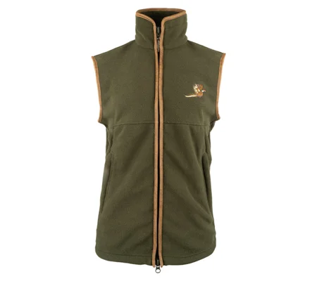 Countryman Fleece Gilet Pheasant Dark Olive