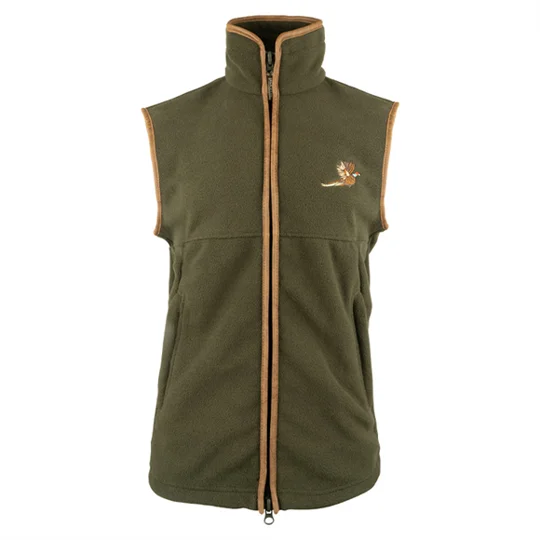 Countryman Fleece Gilet Pheasant Dark Olive