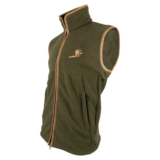 Countryman Fleece Gilet Pheasant Dark Olive
