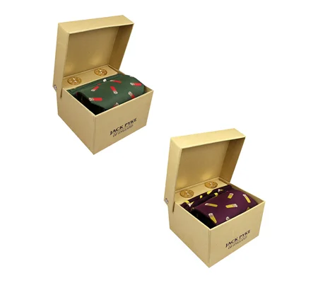 Jack Pyke Cartridge Tie, Hanky and Cufflinks Gift Set