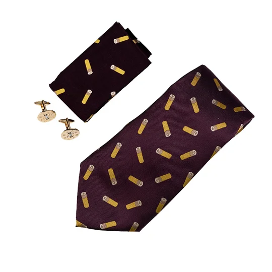 Jack Pyke Cartridge Tie, Hanky and Cufflinks Gift Set