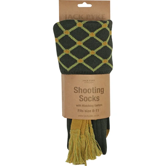 Jack Pyke Diamond Shooting Socks c/w Garter