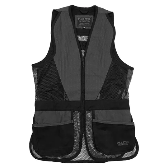 Jack Pyke Sporting Skeet Vests in Navy, Green and Grey designed for clay pigeon shooting and country sports