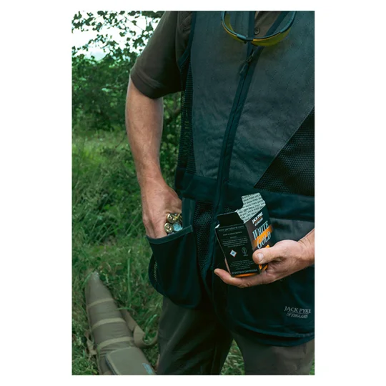 Jack Pyke Sporting Skeet Vests in Navy, Green and Grey designed for clay pigeon shooting and country sports