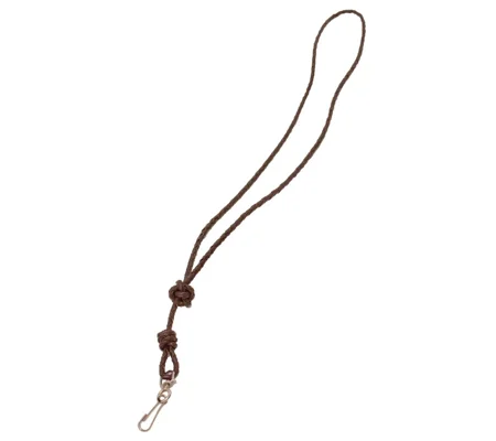 Bisley Plaited Leather Whistle Lanyard