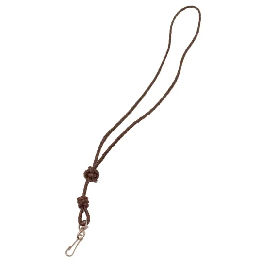 Bisley Plaited Leather Whistle Lanyard