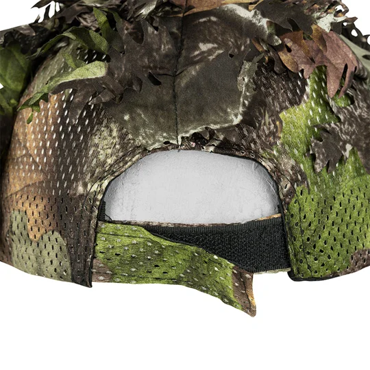 Jack Pyke LLCS Baseball Cap with 3D leafy camouflage for hunting, shooting and country sports