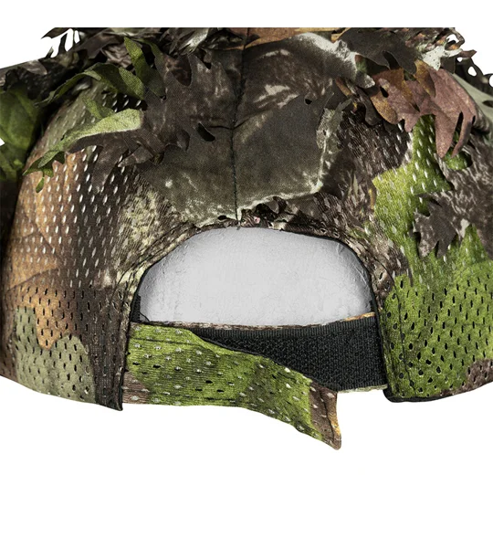 Jack Pyke LLCS Baseball Cap with 3D leafy camouflage for hunting, shooting and country sports