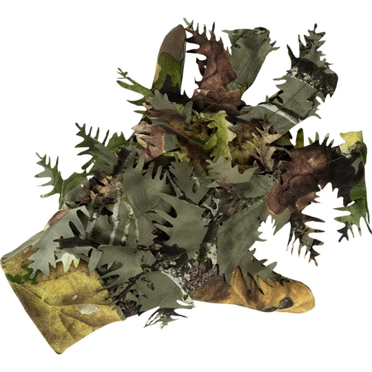 Jack Pyke LLCS camouflage gloves for pigeon decoying and shooting