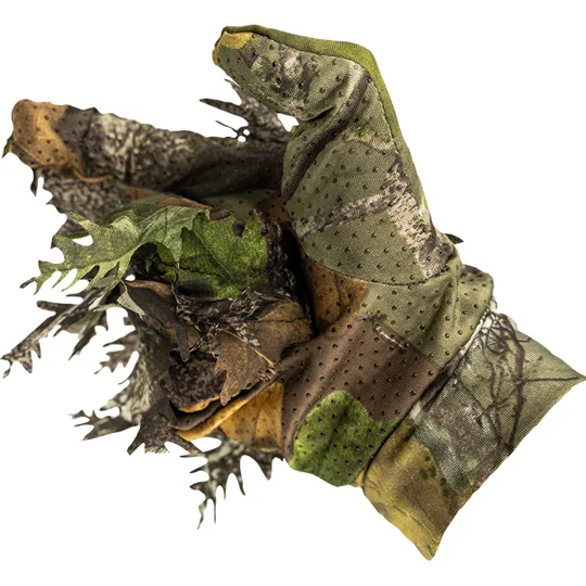 Jack Pyke LLCS camouflage gloves for pigeon decoying and shooting