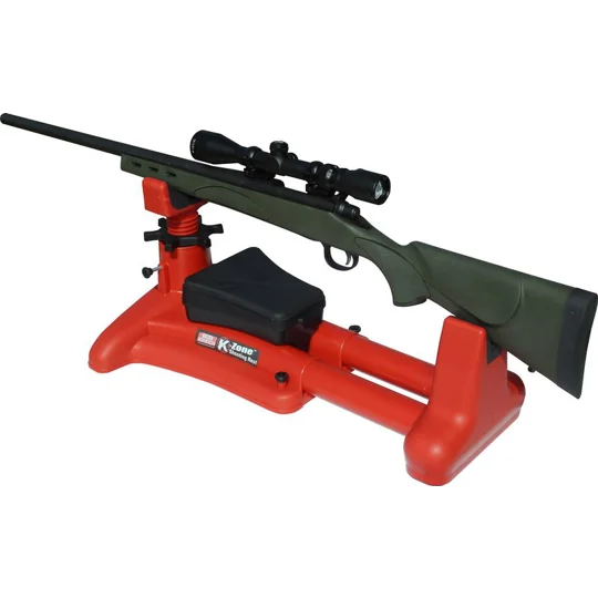 MTM Gun Cleaning Maintenance Rest displayed on a rustic workshop bench as part of The Country Sports Store Workshop Collection, surrounded by traditional gunsmithing tools and gun care accessories.