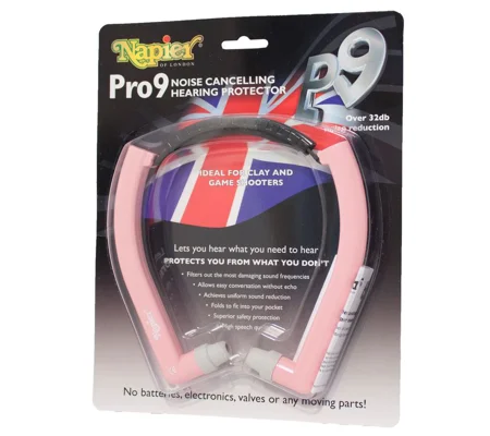 Napier Pro 9 Hearing Protection Brown or Pink