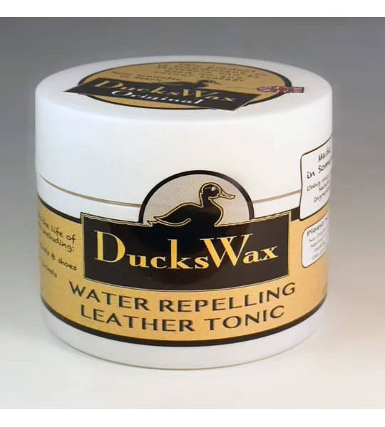DucksWax Water Repelling Leather Tonic 100ml for conditioning and protecting smooth leather