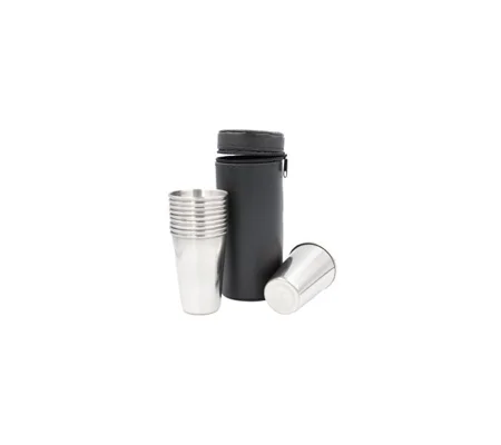 Position Finder Cups in a Leather Zipped Case