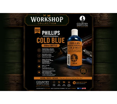 Phillips Professional Cold Blue 250ml - Gun Bluing Solution