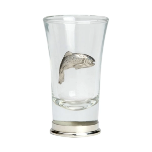 Pewter Trout Shot Glass