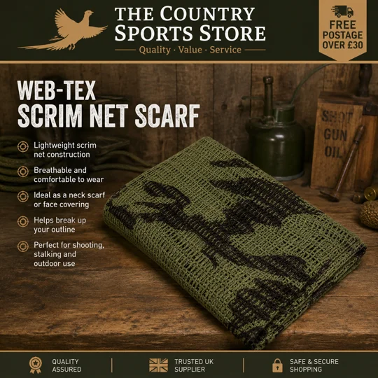 Web-Tex Scrim Net Scarf camouflage shooting and outdoor scarf