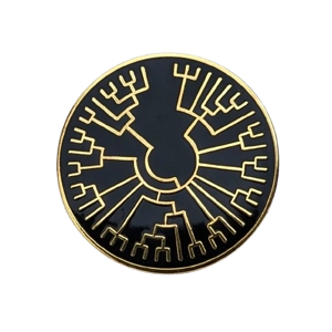 Phylogenetic Tree of Life Enamel Badge