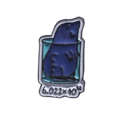 Avogadro's Mole Enamel Badge