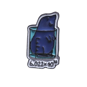 Avogadro's Mole Enamel Badge