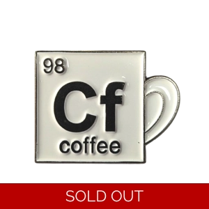 Coffee enamel pin badge