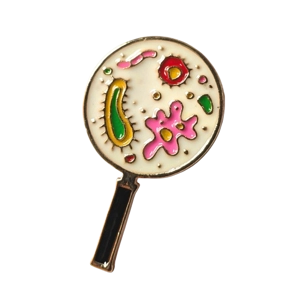 Magnified Enamel Pin badge