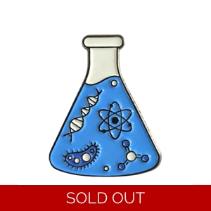 Blue Flask Enamel Badge