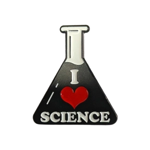 I Love Science Conical Badge