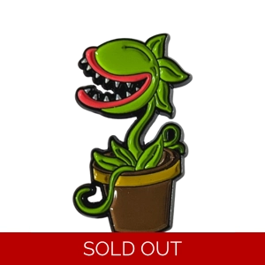 Hungry Plant Enamel Badge