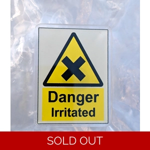 Danger Irritated! Acrylic Pin Badge