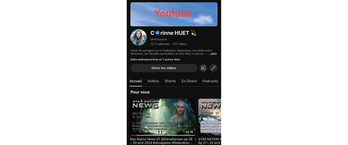 YouTube HUET Corinne éveilleur