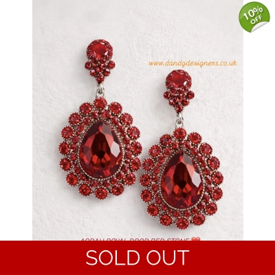 AORAH Royal Drop Red Stone❤