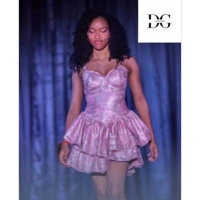 Classic A-line Spaghetti Straps Corset Short Dress