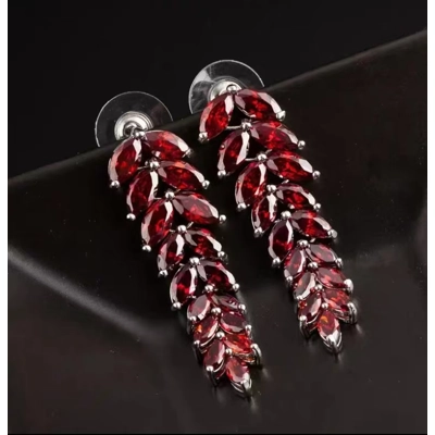 Luxury Zodiac Diamond Leaf Earrings Luxury Zodiac Diamond Leaf Earrings