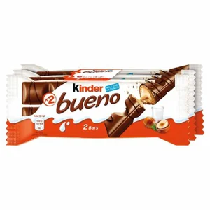 Kinder Bueno Duo Bar Milk Chocolate and Hazelnuts Lunch Box 10 x (3 x 43g)
