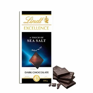 Lindt Excellence Dark Sea Salt Chocolate Bar 8 x 100g