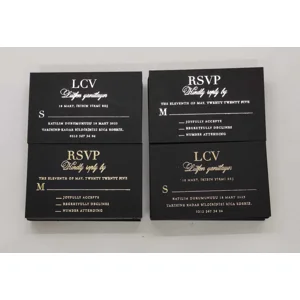 RSVP Card with Different Color Options, Henna Invitation
