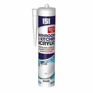 151 Bathroom & Kitchen Acrylic Sealant White 280ml