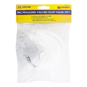 Marksman FFP1 NR Moulded Valved Dust Mask 5pc