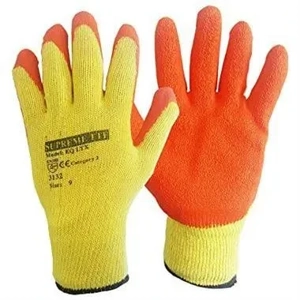 Dekton Orange/Cream Latex Working Gloves, Various Sizes