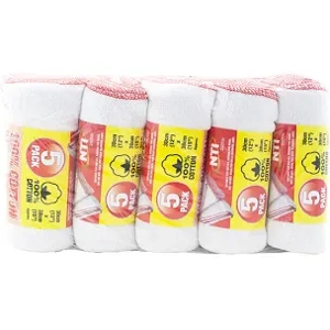 100% Cotton White Dish Cloths 38cm x 36cm 5 Pack