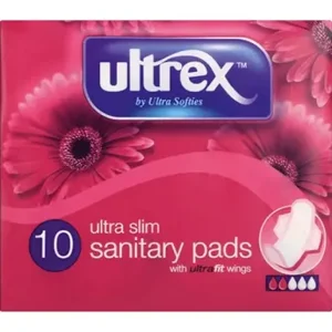 Ultrex Red, Ultra Slim, 10 Pack Sanitary Pads