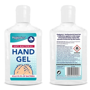 Anti Bacterial 70% Alcohol Hand Gel Sanitiser 236ml