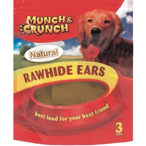 Munch & Crunch Rawhide Ears