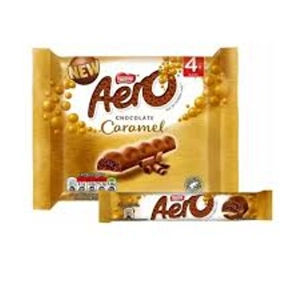 Aero Bubbly Chocolate Bar 4 Pack 14 x 108g, Caramel Flavour
