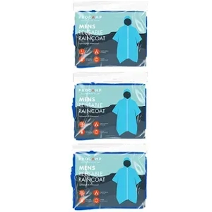 Procamp Mens Reusable Waterproof Raincoat, Various Sizes